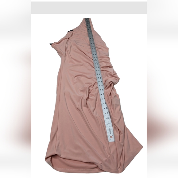 Michael Costello X Revolve Kimberly One Shoulder Mini Dress Bodycon Ruched L - Picture 12 of 13